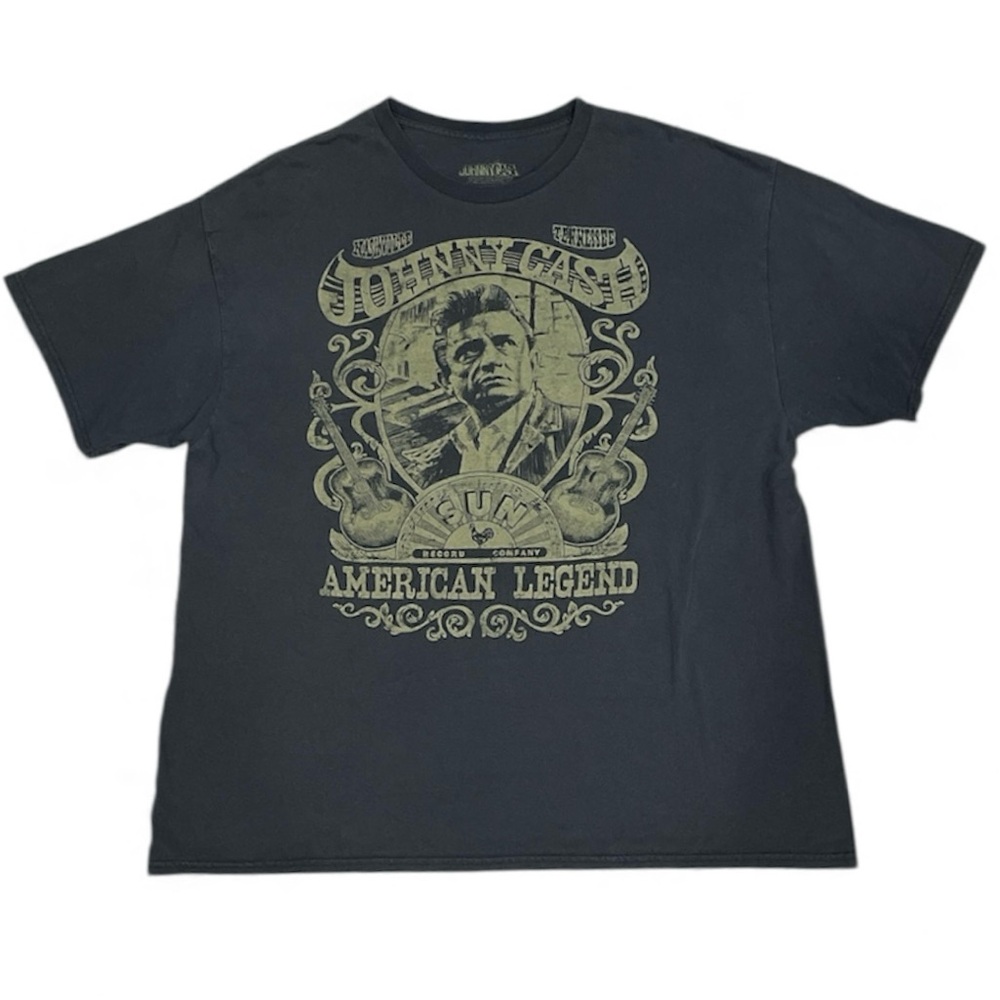 Johnny Cash American Legend Men’s Black Grapic Tshirt XXL urban style street